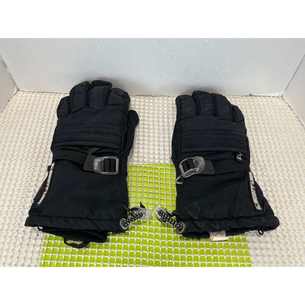 Scott USA Primaloft Ski Gloves mens SM Black‎ Insulated Snowboarding